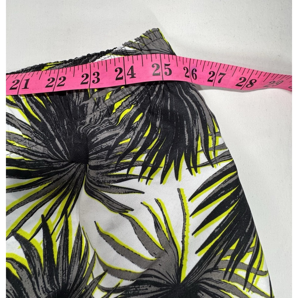 Island Passport Men's 4XL Swim Trunks White/Black/Yellow Tropical Floral Lined - Picture 7 of 10